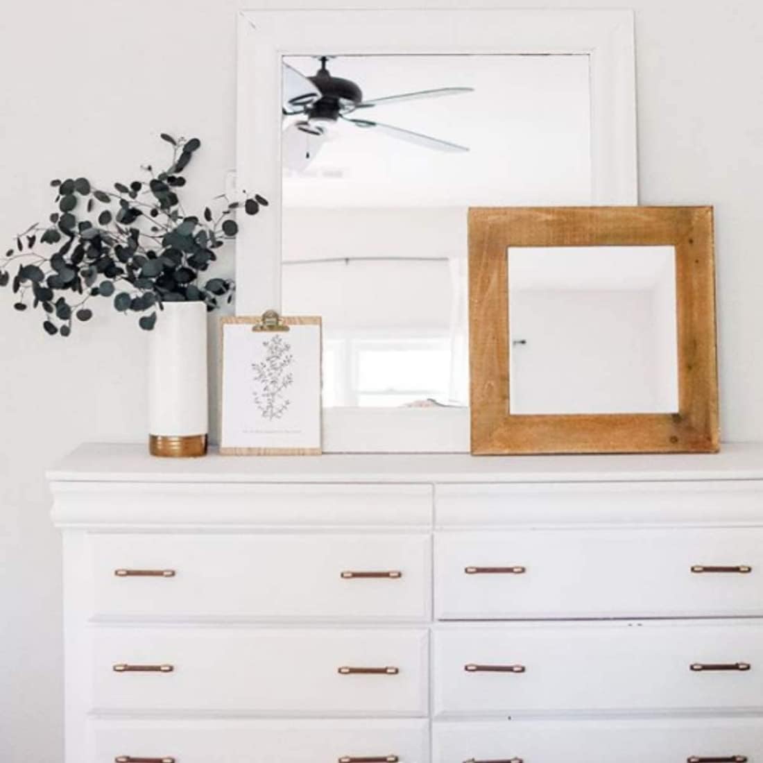 AMY HOWARD AT HOME Chalk-Based One Step Paint for Furniture, Cabinetry, Decor, Finish, and More | No Stripping, Sanding, or Priming | Ultra-Light Base | 16 Ounce | Ballet White