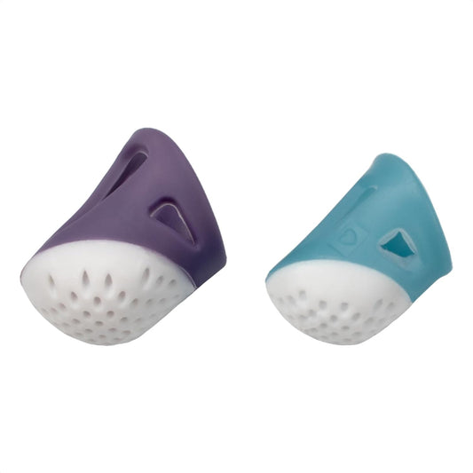 FIKLOTA 2 PCS Thimble Finger Protector - Non-Slip, Comfortable Quilting Craft Accessory for DIY Sewing and Household Projects