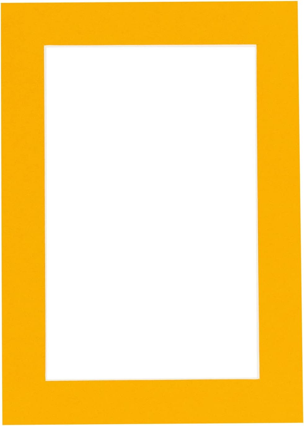 11x14 Mat Bevel Cut for 8.5x11 Photos - Acid Free Golden Orange Precut Matboard - For Pictures, Photos, Framing - 4-ply Thickness