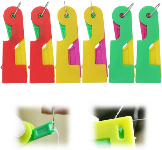Automatic Needle Threader,New Sewing Machine Needle Threader,Sewing Needle Threaders,Plastic Needle Threaders,Automatic Needle Threading Device (6 PCS)
