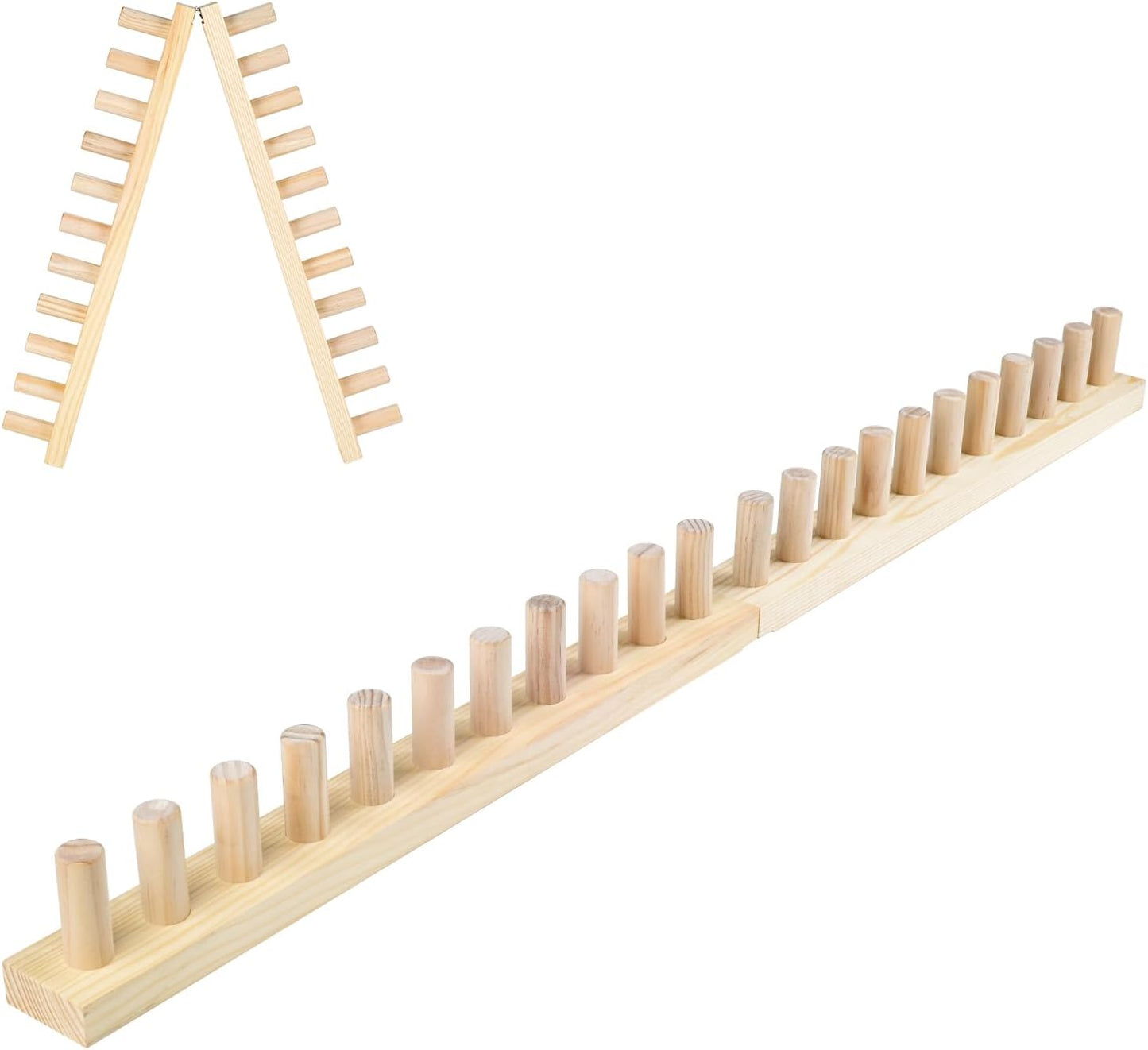 Chunky Blankets Loom Knitting Looms Long Installation Free and Adjustable Foldable Portable Extra Loom Large 38,48,60, 72,84,96 Inch (38inch)