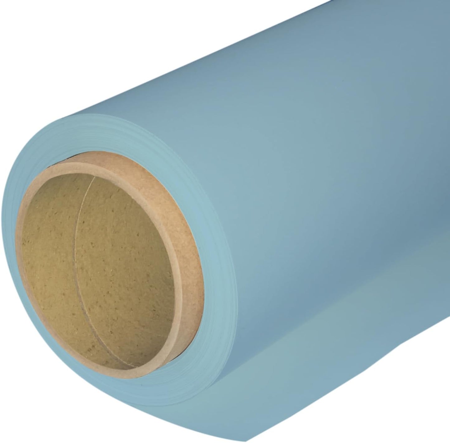 Seamless Photography Background Paper Roll, Blue Photo Paper Backdrop for Photography, Video and Streaming (107''x36' Sky Blue)