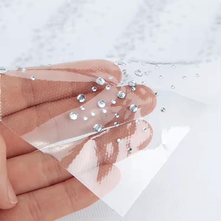 Blinginbox Hotfix Tape,Hot Fix Rhinestones Transfer Film Paper Iron on Rhinestones Transfer Paper.(10ft*9.5in)