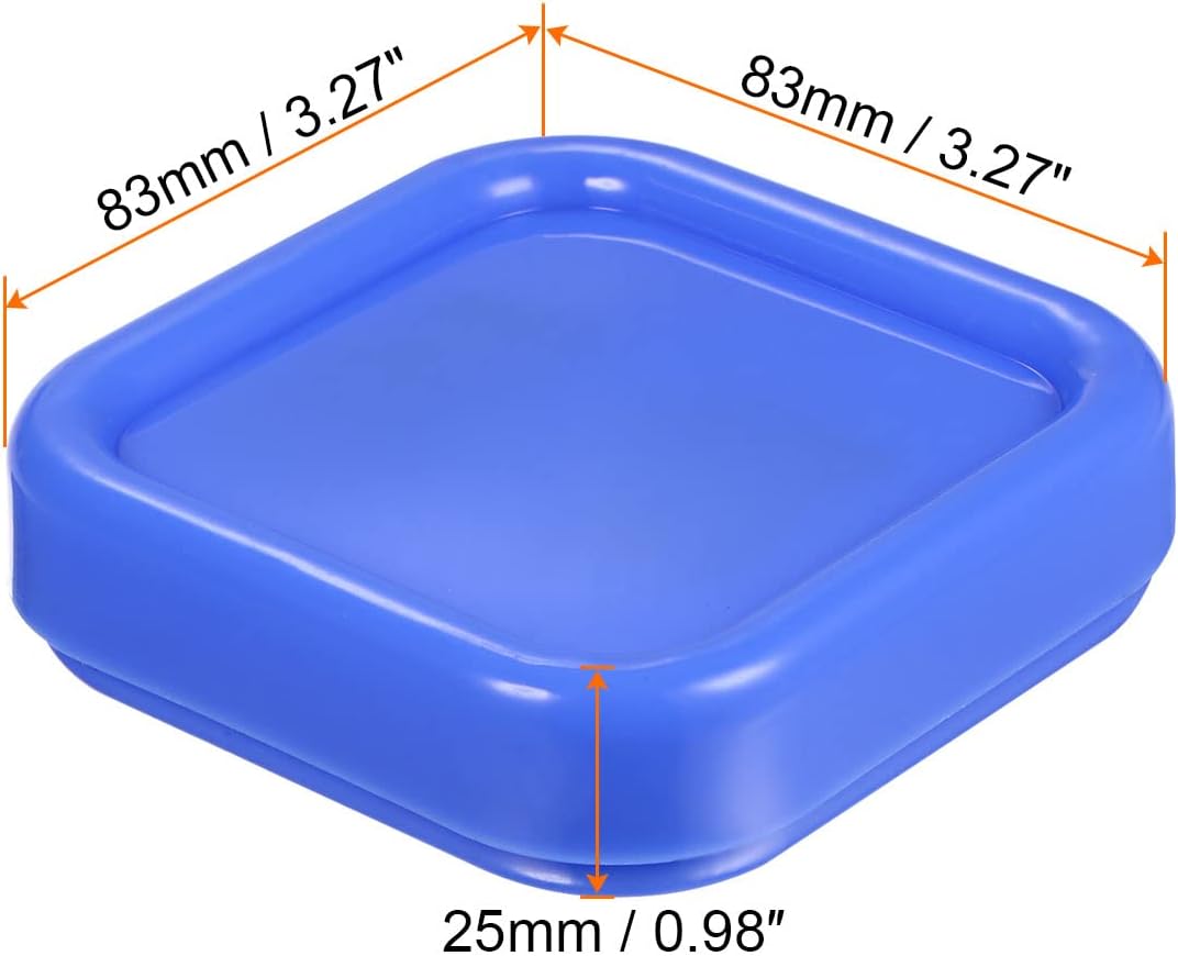 HARFINGTON Magnetic Pin Cushion Square Plastic Magnetic Sewing Pin Holder Storage Case Needle Cushion Tool for Sewing DIY Projects, Blue