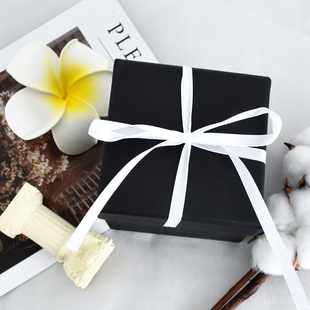 TONIFUL 1/4 Inch x 100yds White Satin Ribbon, Thin Solid Color Satin Ribbon for Gift Wrapping, Crafts, Hair Bows Making, Wedding Party Decoration, Invitation Cards, Floral Bouquets,Halloween,Christmas