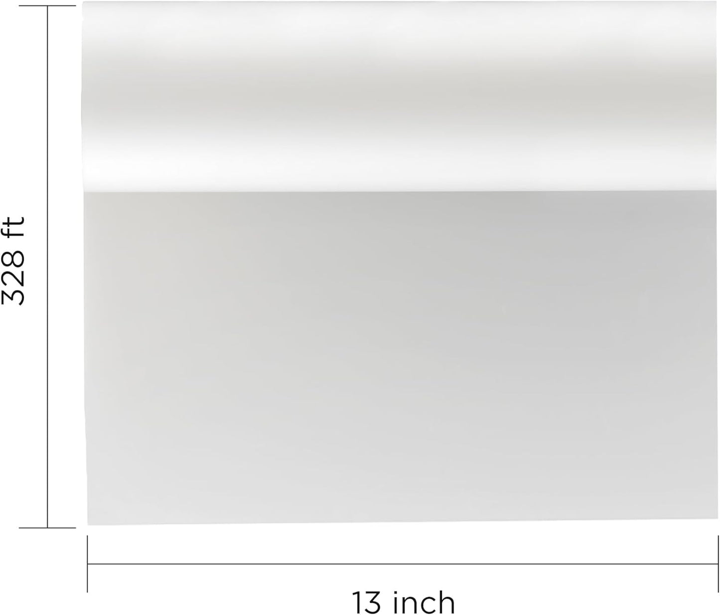 DTF Transfer Film Roll 13inch x 328ft – Instant Hot & Cold Peel – Double Matte Anti-Static Coating – Premium Heat Transfer Film for Vibrant Colors & Durable Prints – Works with All DTF Printers