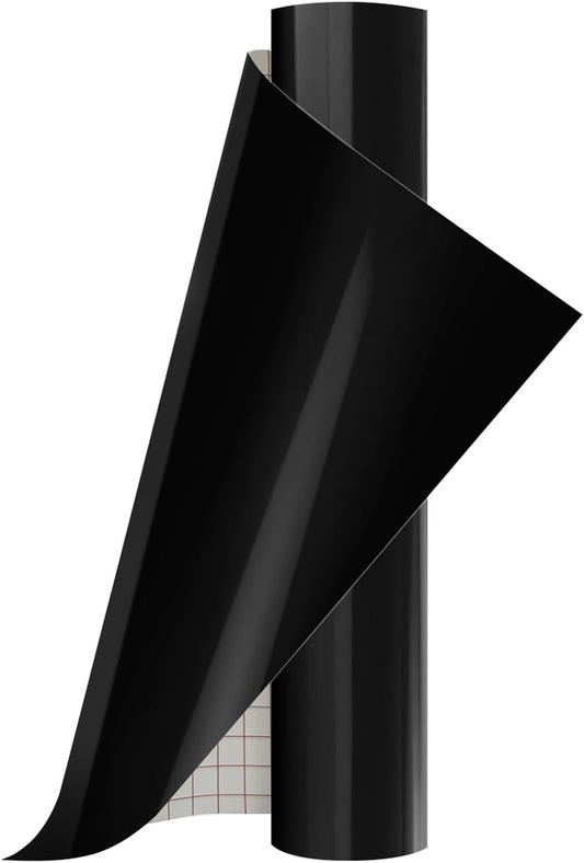 Ant Smart Adhesive Permanent Vinyl Compatible with Cricut Explore and Maker Series Without Cutting Mats, Create DIY Projects, Decals, Stickers & More (Black, 13inch x 5ft)