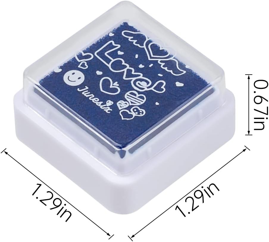 Ink Pad, 12 Colors Washable Stamp Pad for Kids…