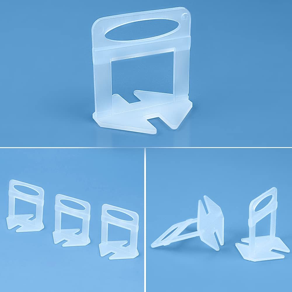 DGSL Tile Leveling System, 400-Piece Tile Spacers Clips 1/16 Inch Tile Tools, Tile Installation Tools for Professional Ceramic Tile and Stone Installation