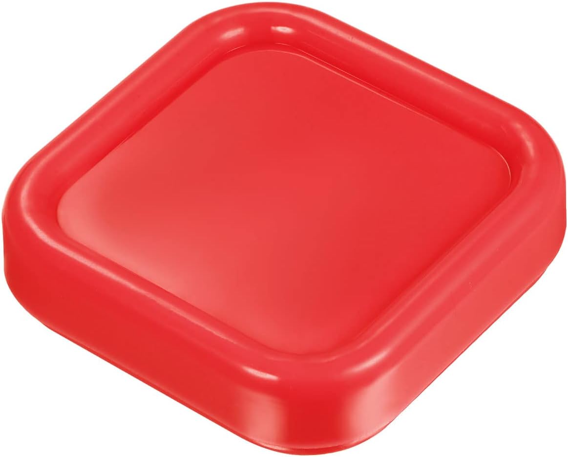 HARFINGTON Magnetic Pin Cushion Square Plastic Magnetic Sewing Pin Holder Storage Case Needle Cushion Tool for Sewing DIY Projects, Red