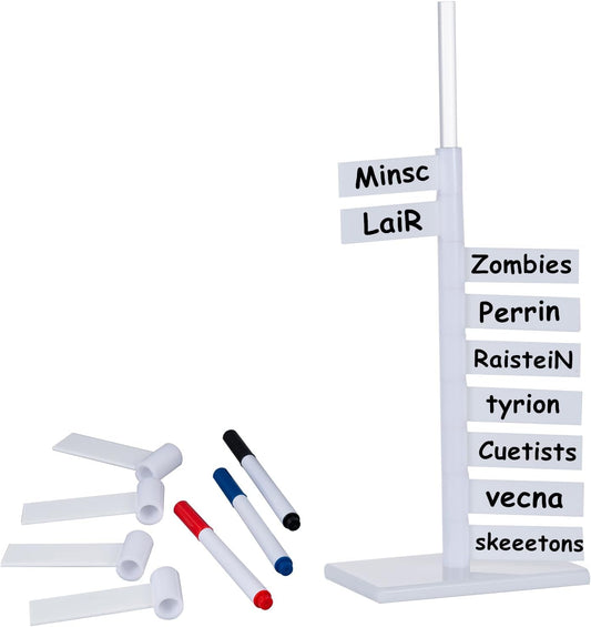 Kalami Initiative Tracker for DND, 12 Rotating Acrylic Flags Turn Tracker for D&D 5e, Pathfinder and Other Tabletop RPG, Perfect DM Gift
