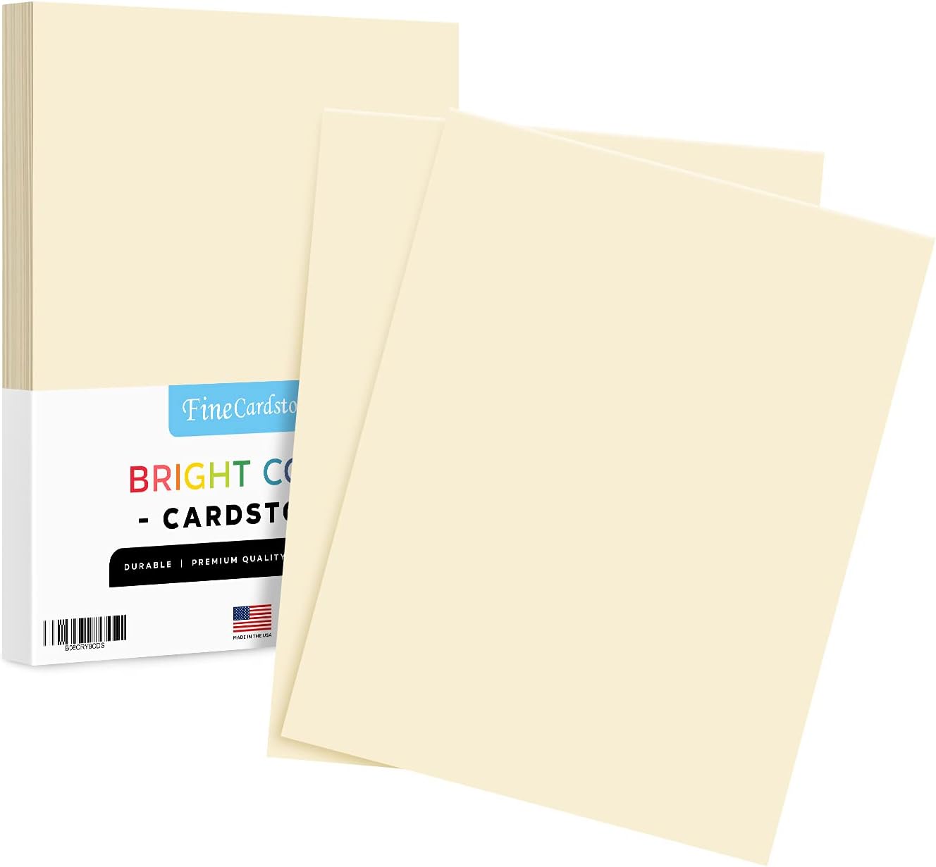 8.5 x 11" Cream Color Paper Smooth, for School, Office & Home Supplies, Holiday Crafting, Arts & Crafts | Acid & Lignin Free | Regular 20lb Paper - 100 Sheets