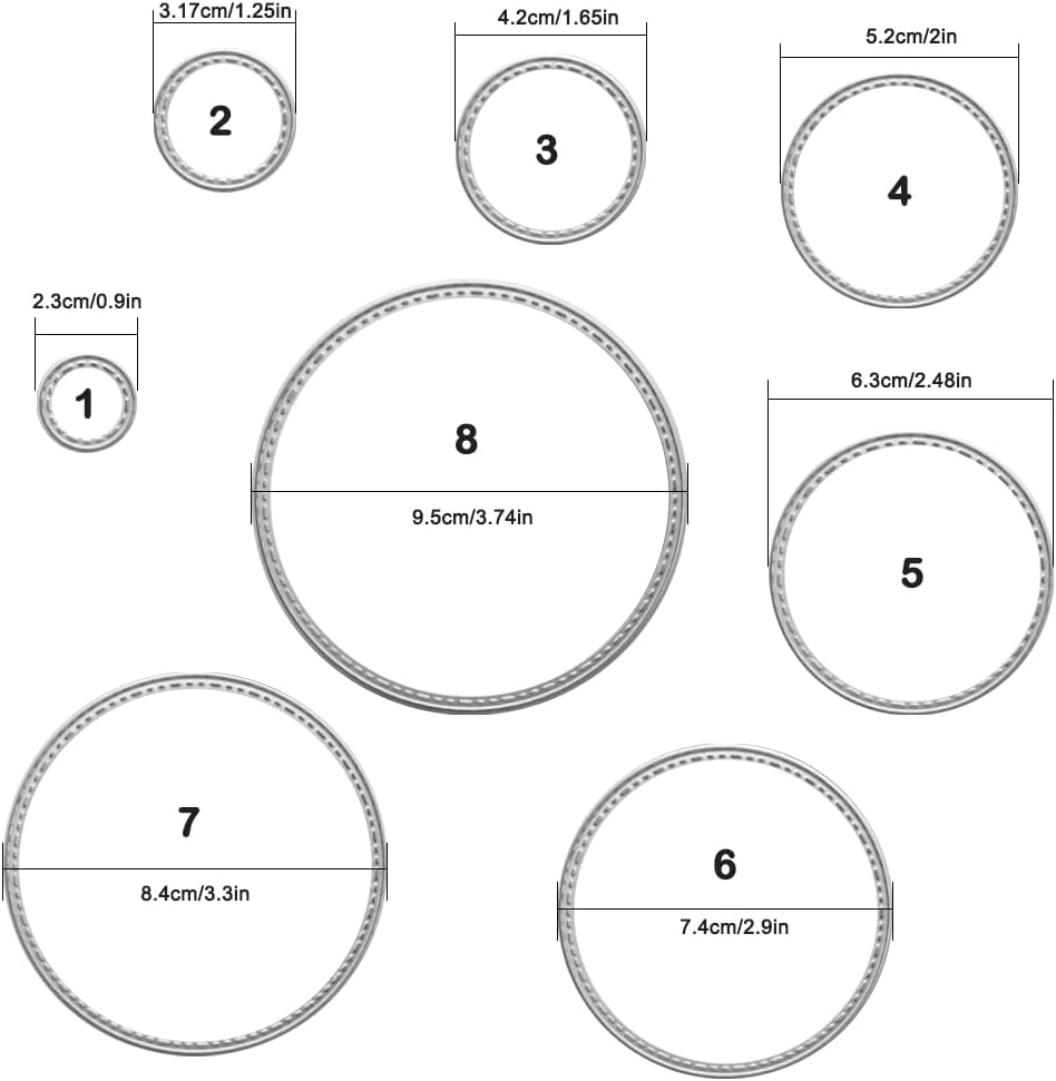 2 Packs Cutting Dies Stencil Metal Template Moulds, FineGood Embossing Tool for Card Making Scrapbooking DIY Album Paper