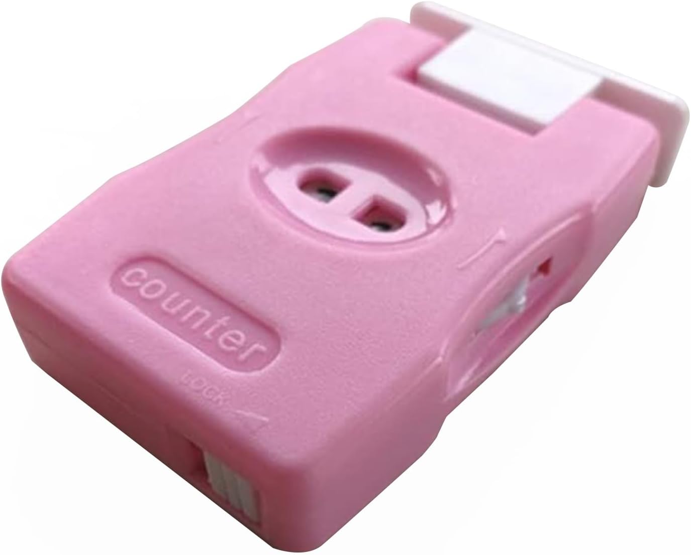 RUIAN Knitting Counter Stitch Needle Marking Tool Mini Crochet Stitch Counter Knitting Stitch Counter Plastic Knit Stitch Counter (2Pcs,Pink)