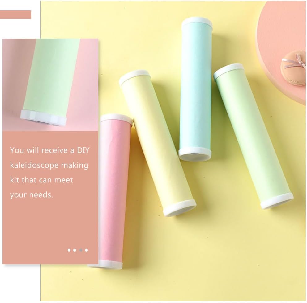 9pcs Kaleidoscope Craft Kit for Boys and Girls Blank Kaleidoscope Creative Activity Arts and Crafts Projects