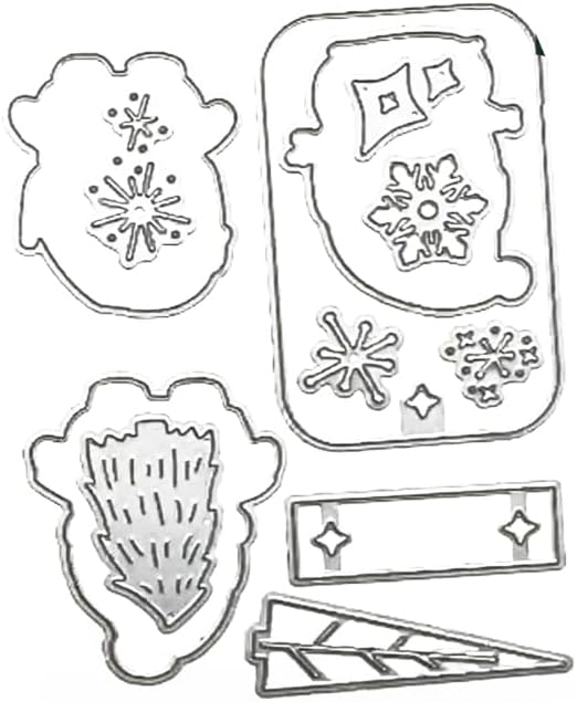 2025-2026 Stamps and Dies for Card Making, Stamps and Dies Set 2025 for Christmas and Halloween, Die Cut DIY Various Festivals Album Scrapbooking Birthdays Greeting Card (M4338)