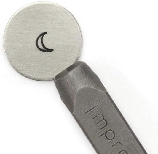 ImpressArt - Moon Metal Stamp, Nature Steel Punch for Scene Building Designs, Unique Gift Ideas and Jewelry Making (6mm)