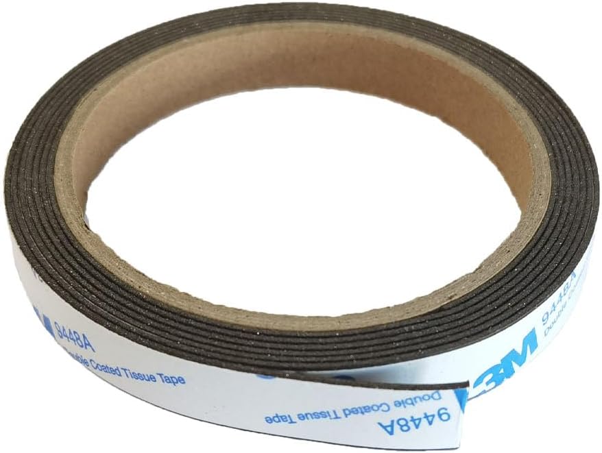 1/2 Inch Neodymium Flexible Magnet Strip, Magnetic Rubber Tape with 3M Self-Adhesive (84 Inches),Magnetic Tape Strips Roll with 3M Adhesive Backing, Flexible Sticky Magnet Tape