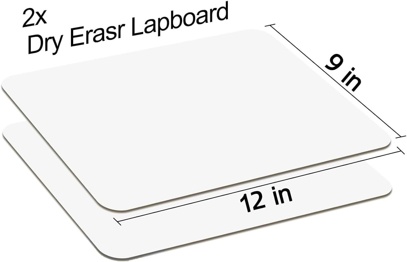 White Board Dry Erase Boards Classroom Pack Mini White Boards 9" x12” Double Sided Personal Whiteboards for Students Teachers School Supplies Lapboards