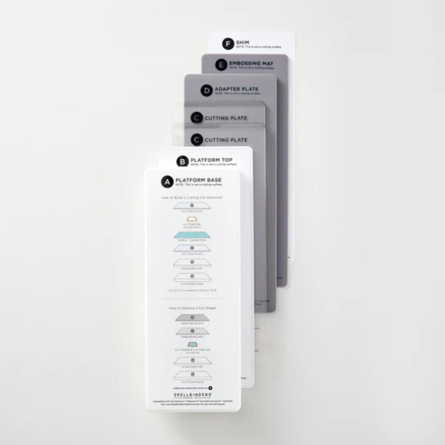 Spellbinders Platinum Die Cutting and Embossing Machine (3.5 Inch Platform Machine, Etched Die and Cardstock)