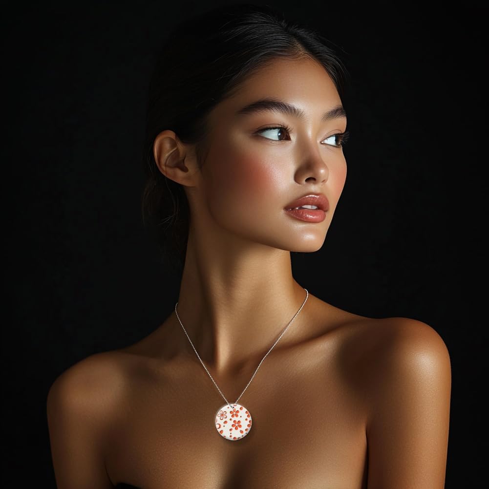 CHGCRAFT Cherry Blossoms Polymer Clay Texture Sheets Flowers Texture Silicone Clay Texture Stamp Clay Modeling Pattern Pad Texture Sheets for Earrings Jewelry Making