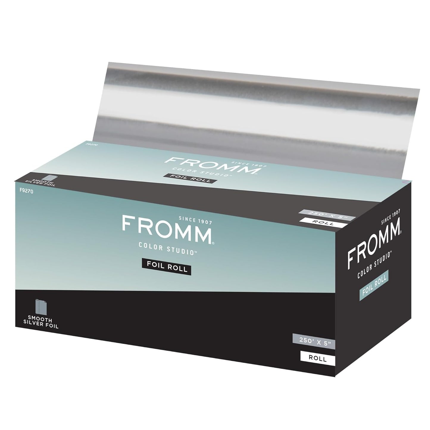 Fromm Color Studio Silver Aluminum Foil Roll for Hair Highlighting and Coloring, 5" x 250 Feet, Cut to Any Length, Hair Stylist Essentials