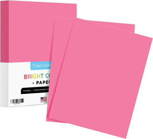 8.5 x 11" Ultra Fuchsia Color Paper Smooth, for School, Office & Home Supplies, Holiday Crafting, Arts & Crafts | Acid & Lignin Free | Regular 20lb Paper - 100 Sheets