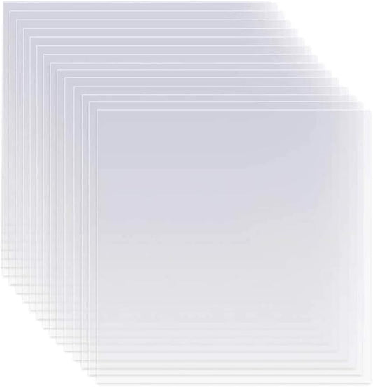 EGOSKY 26 Pack 6 Mil Mylar Sheets, 12" x 12" Clear Blank PET Blank Stencil Material, Make Your Own Stencil for Silhouette, Cricut Vinyl