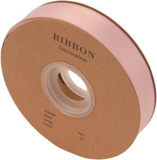 Double Side Satin Ribbon, Continuous 20 Yards,Use for Craft Bows Bouquet, Gift Wrapping, Wedding Decoration, Floral Arrangement (Pink Purple, 4/5 inch)