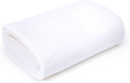 kullaloo Plush Fabric | 2 Yard Solid White Minky Fabric for Sewing | Super Soft Cuddle Material | for Quilt Backing, Throw Blankets, Pillows, Dog Bed, Stuffed Animals, Costumes, Apparel & More
