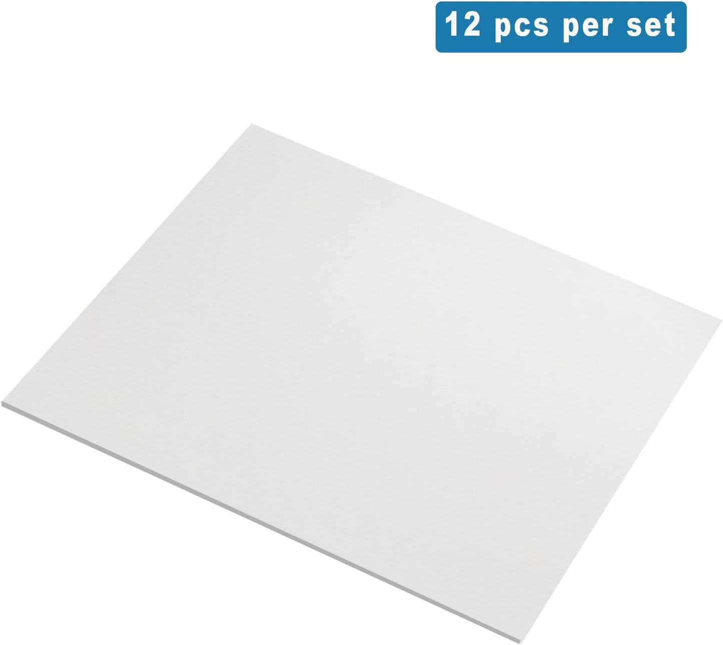 QIDIWIN EVA Foam Craft Sheets - 9x12 Inch 2mm Thick Versatile Non-Adhesive Foam for DIY, Cosplay, Scrapbooking, Classroom Projects - Durable, Flexible, Perfect for Crafting, 12 Pack(White)