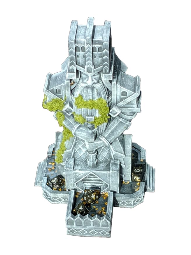 Dwarven 3D Printed Dice Tower - Baldur's Shrine by Unchained Games - Mythic Roll - Carve Your Fate in Stone with Ancestral Echoes and Valor! (21.) Silk-Dwarven Bronze)