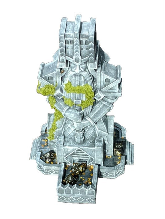 Dwarven 3D Printed Dice Tower - Baldur's Shrine by Unchained Games - Mythic Roll - Carve Your Fate in Stone with Ancestral Echoes and Valor! (16.) Silk-Black Cherry)