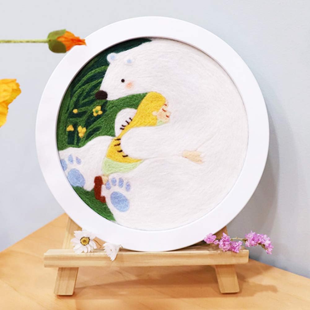 3.53oz Wool Roving Yarn, Wool Felting Supplies, Pure Wools, Chunky Yarn, Spinning Wool Roving for Needle Felting Wet Felting DIY Hand Spinning (Bright Yellow)