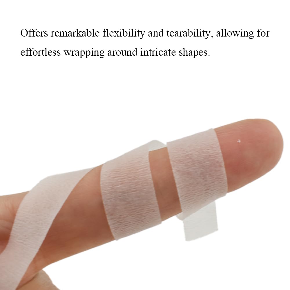 HAHIYO White 3Rolls 0.5Inch Wide Floral Tape - 270Feet/90Yard Total Paper Waterproof Florist Stem Wrap Tape Decorative Tape for Bouquet Stem Wrapping Corsages Flower Arranging Floral Craft