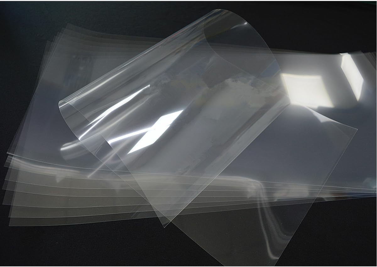 8 Sheets 7.5 mil Acetate Mylar Sheet 12 x 24 inch Transparent PET Blank Stencil Sheet for Cricut, Silhouette, Craft Template Material