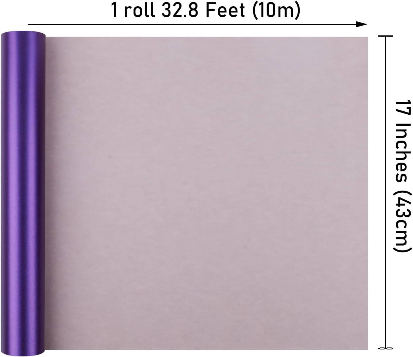 NESCCI Deep Purple Matte Wrapping Paper,Solid Color Pearly-Lustre Paper-3 Roll,17 Inches X 32.8 Feet Per roll.Gift Wrapping Paper,Perfect for Wedding,Valentine's Day,Birthday, Christmas,Baby Shower