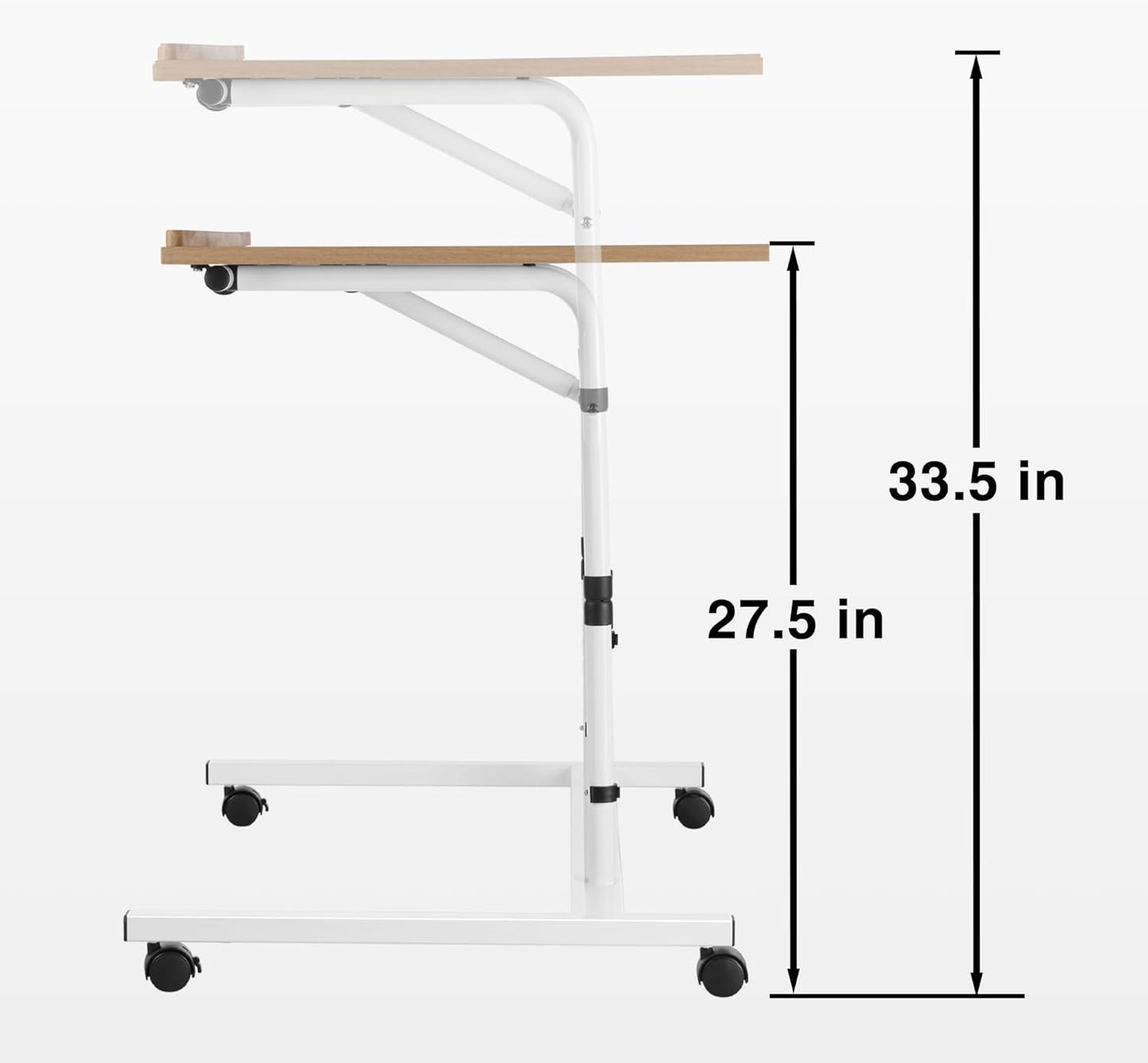 1000 Piece Tilting Jigsaw Puzzle Table with Legs, 31.1''x21.4'' Angle and Height Adjustable Puzzle Board Tabletop with Wheels (Puzzle Board Not Included)