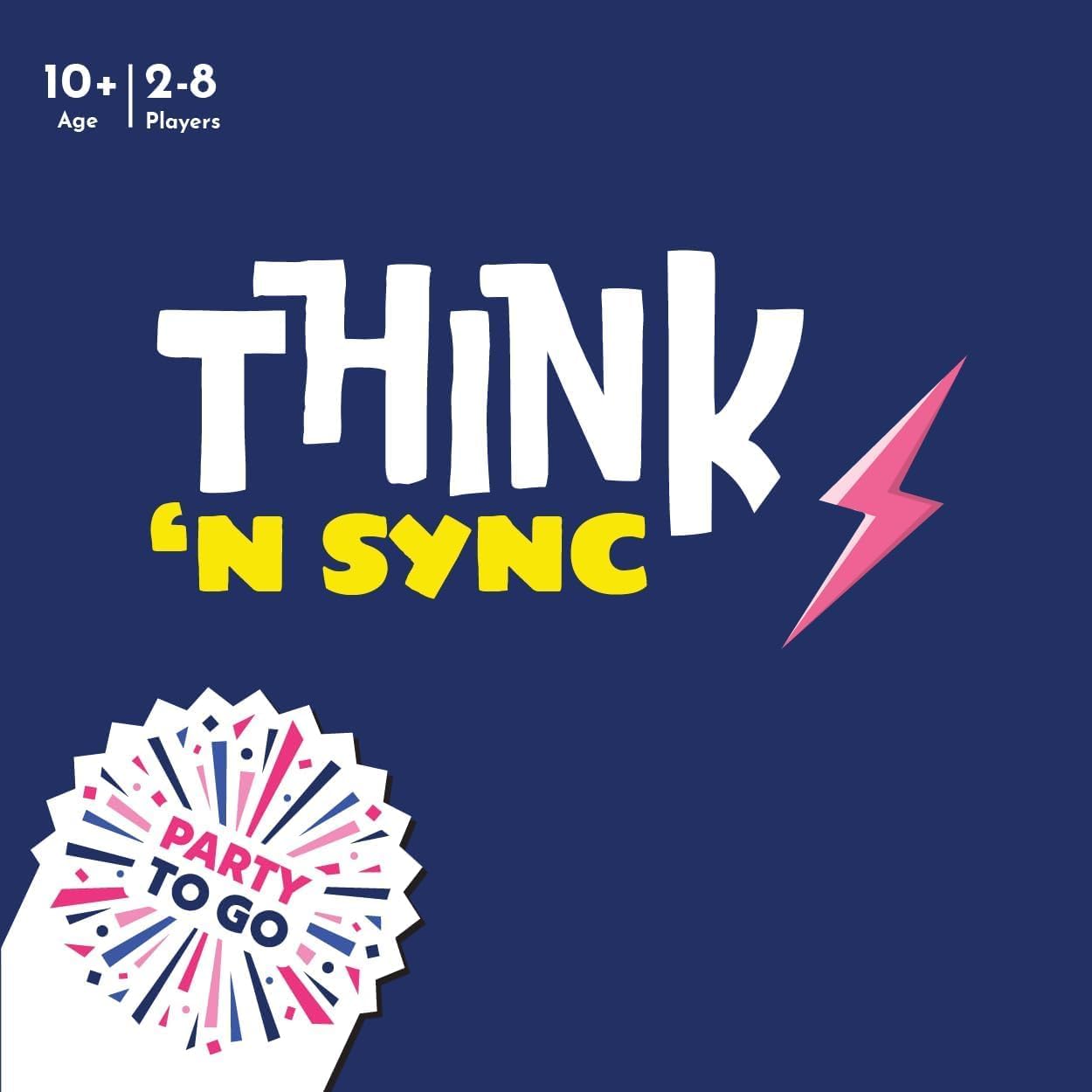 Gamewright - Think 'N Sync - Fast-Paced Party Card Game for Families & Friends, Ages 10+, 3-8 Players
