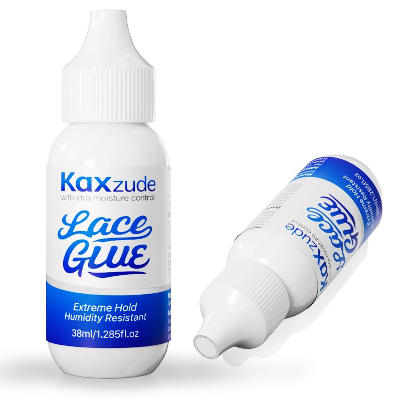 Extremely Strong Adhesive lace False Hair Gel - Waterproof and Sweat-Proof, Invisible Safety Adhesive, Thin Layer Brings Seamless Comfort, Suitable for Long-Term Wearing, 1.3 Ounce