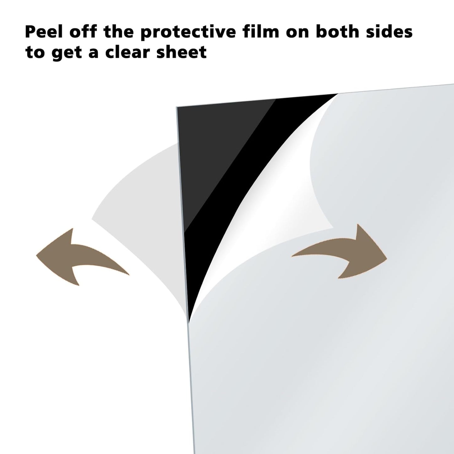 Egofine 12" x 12" Black Plexiglass Sheets 6 Pack 0.04 Inch Cast Acrylic Sheet Thick for DIY Craft Projects, Painting, Photography, Sign, Display Stand, Home Decor, Easy to Cut