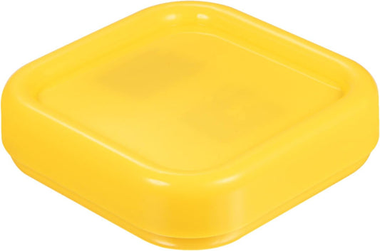 HARFINGTON Magnetic Pin Cushion Square Plastic Magnetic Sewing Pin Holder Storage Case Needle Cushion Tool for Sewing DIY Projects, Yellow