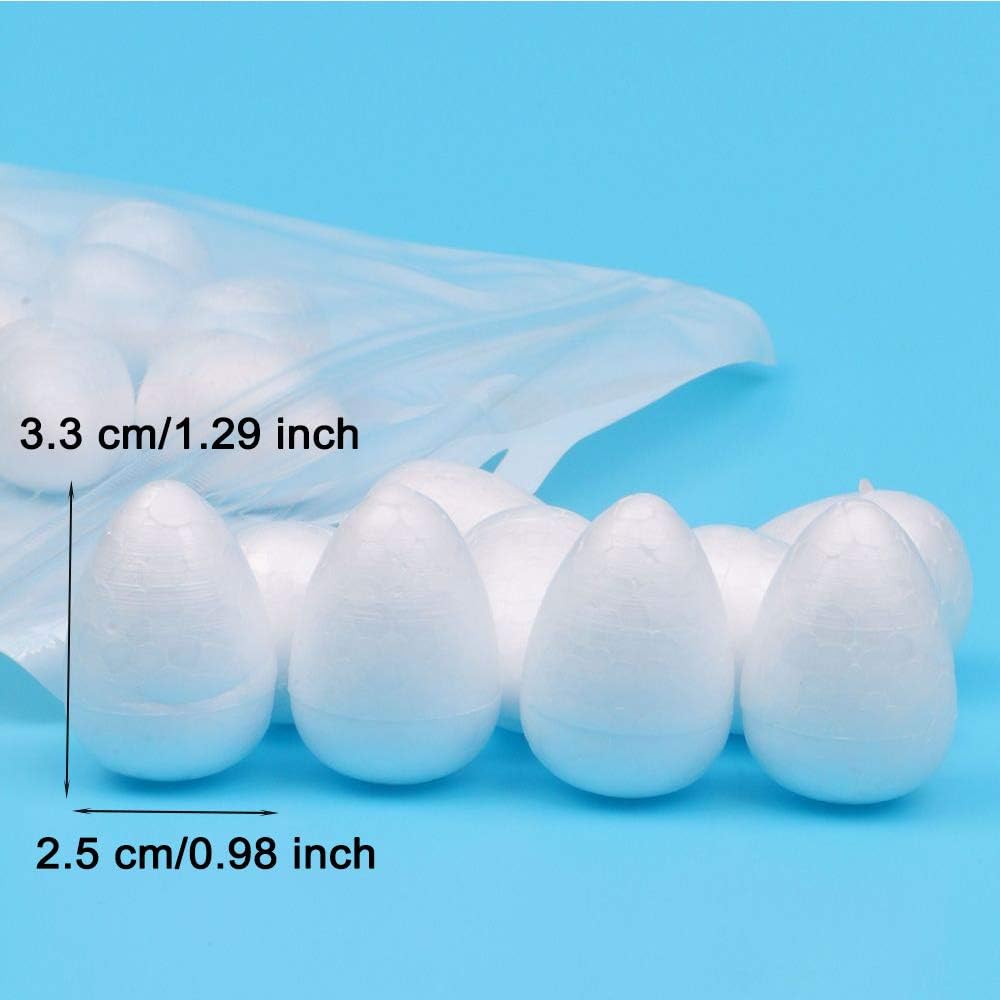 EORTA 80 Pieces Fondant Flower Forming Holders Oval Foam Flower Modeling Support Sugar Fondant Flowers Making Accessories for DIY Sugarcraft Baking Art, Large, 2.5X3.3 CM