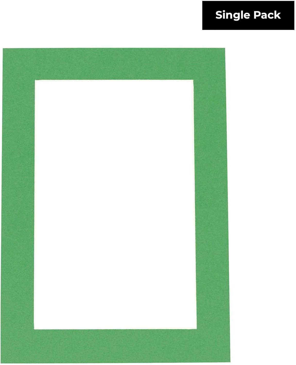 11x14 Mat for 8.5x11 Photo - Precut Bright Green Picture Matboard for Frames Measuring 11 x 14 Inches - Bevel Cut Matte to Display Art Measuring 8.5 x 11 Inches - Acid Free ONE MAT
