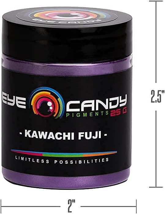 Eye Candy Pigments Premium Purple Mica Powder - Kawachi Fuji (25gr) - for Epoxy, Resin, Soap, Paint, Woodworking, Acrylic Pouring, Bath Bombs, Fishing Lures - DIY Arts and Crafts Additive