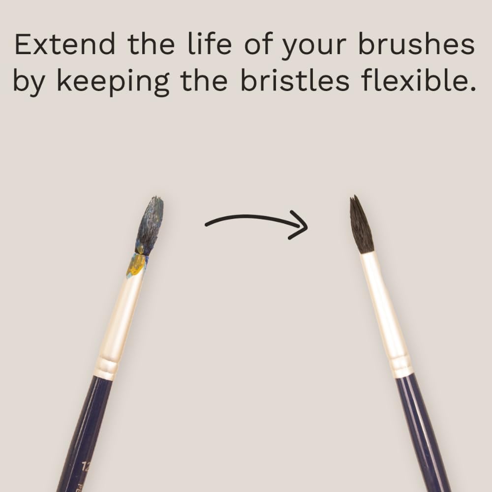 Hartem - Vegan Cream Cleanser Soap and Conditioner for Makeup and Art Brushes, Deep Cleaning and Restoration with Vegetable Oils to Protect Your Brushes, 100 g (3.38 oz)