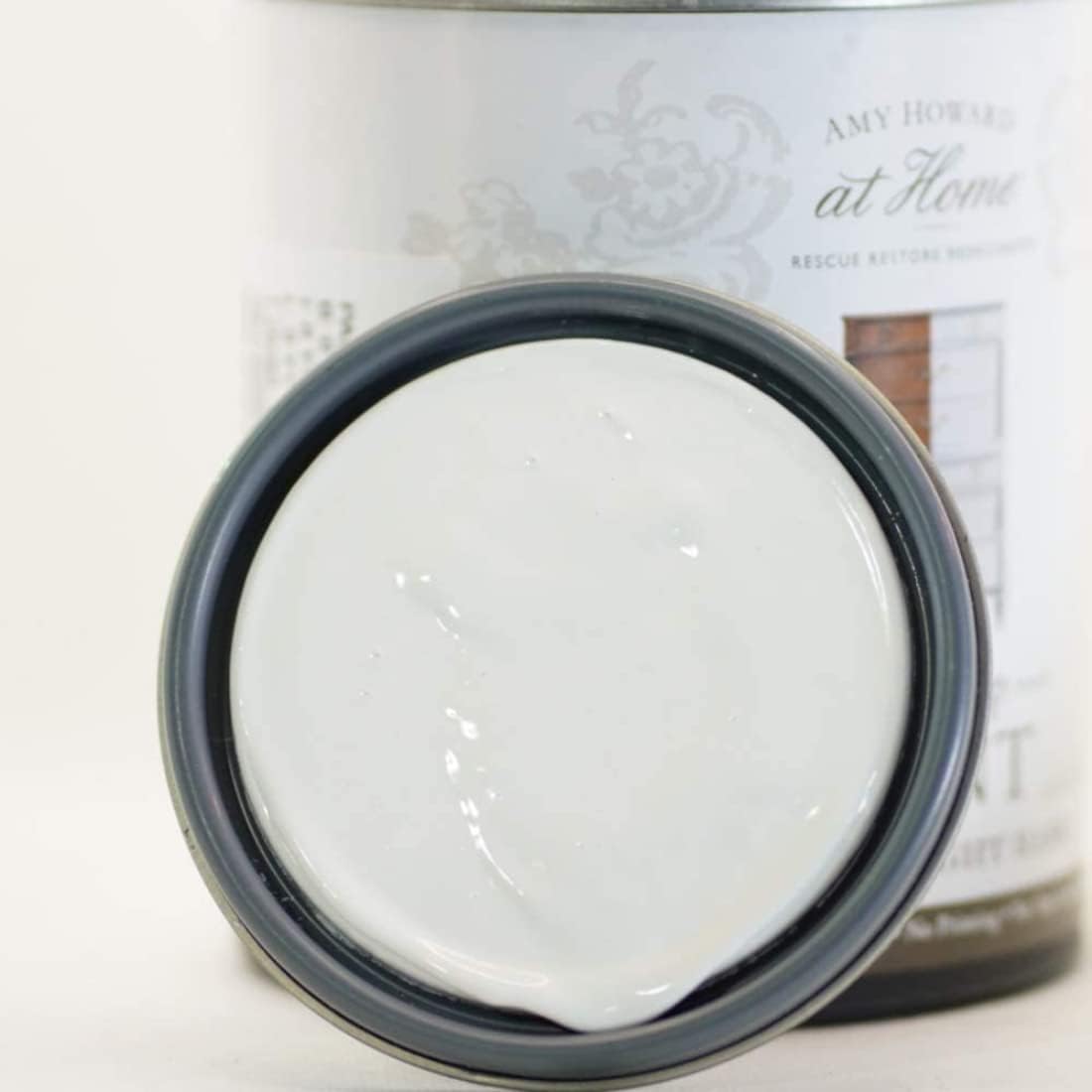 AMY HOWARD AT HOME Chalk-Based One Step Paint for Furniture, Cabinetry, Decor, Finish, and More | No Stripping, Sanding, or Priming | Ultra-Light Base | 16 Ounce | Ballet White