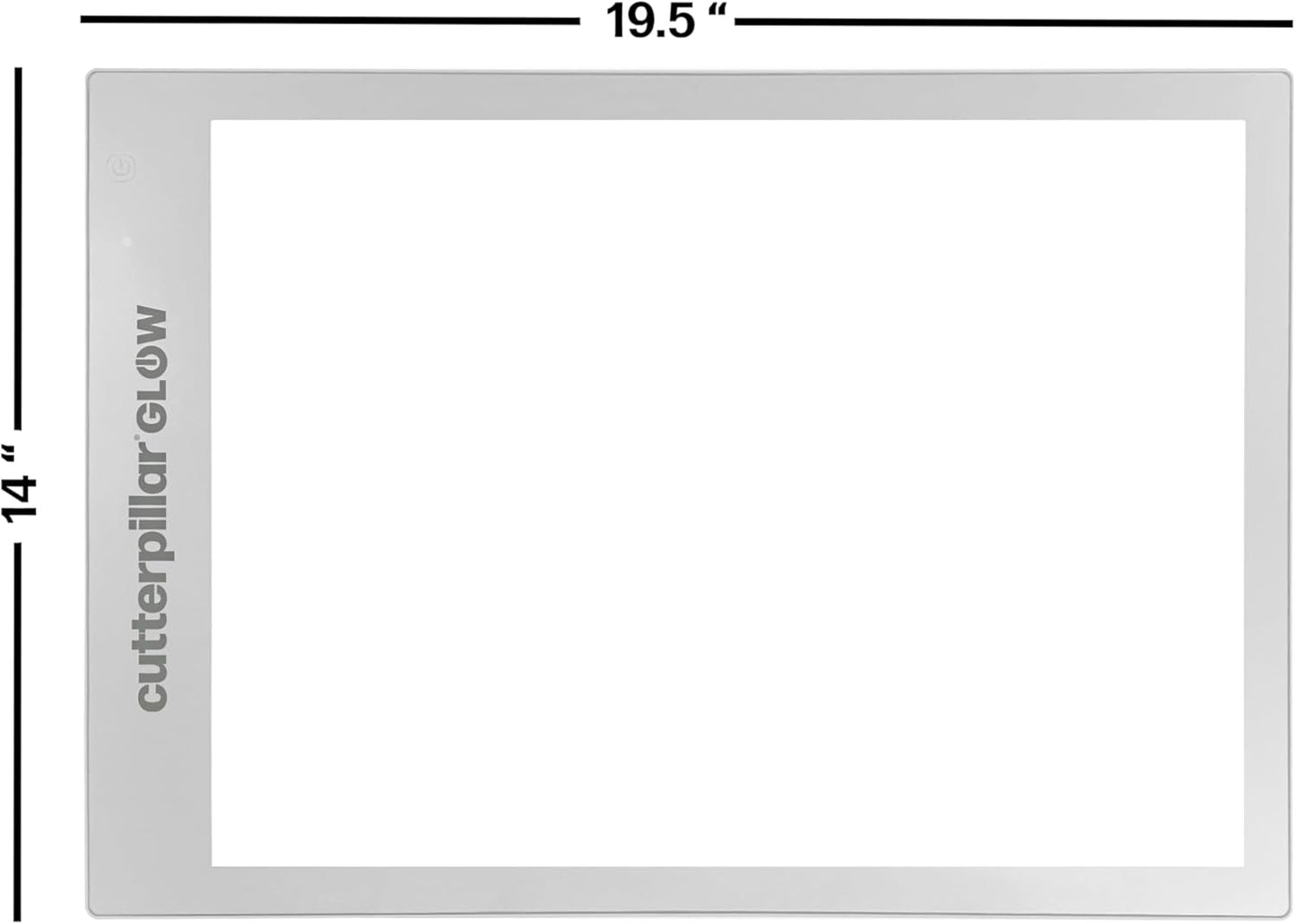 CUTTERPILLAR GLOW CLASSIC LED Light Board, with Translucent, Self-Healing Cutting Mat Light Box Tracing Pad w/Non-Slip Translucent Self-Healing Cutting Mat, 13” x 19" - Perfect for Quilters & Crafters