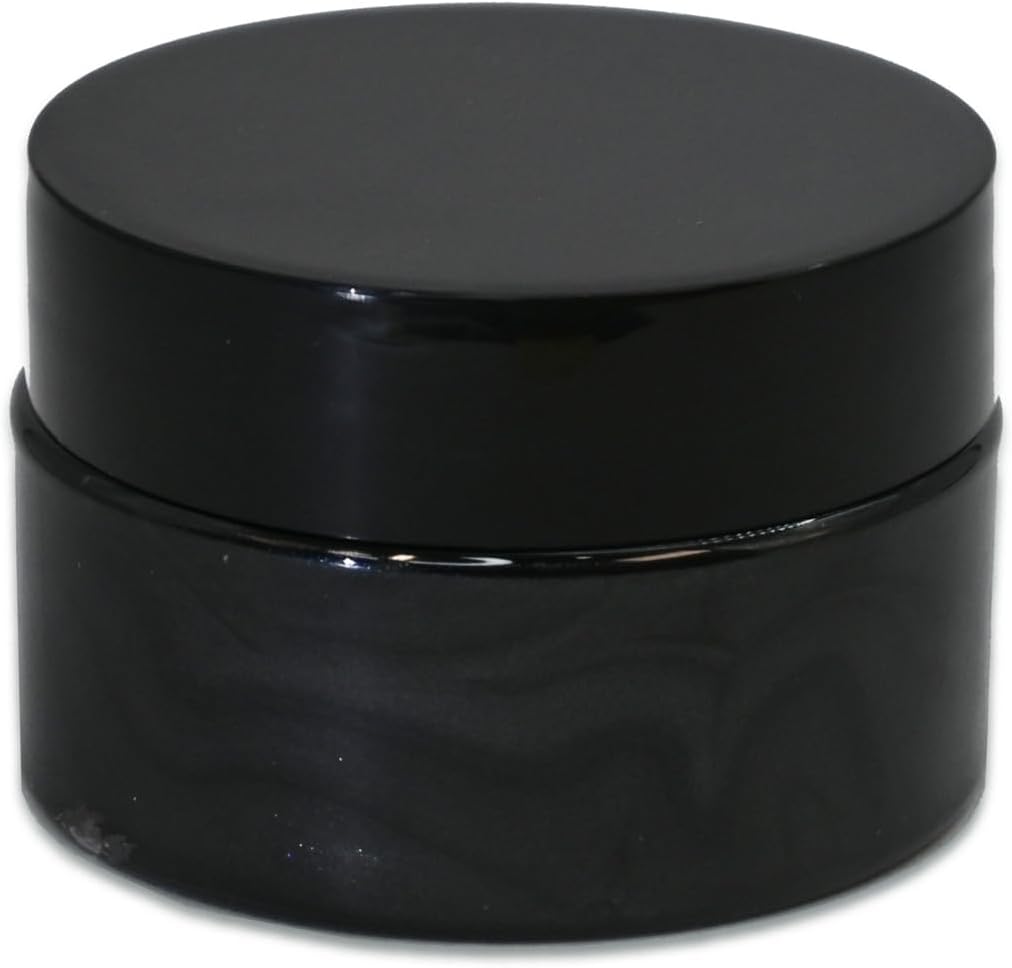 Shimmer Metallic Acrylic Paint Black Metallic Chalk Paste 1.7oz/50ml, Ideal for Wood/T-Shirts/Glass/Stone, DIY Crafts Projects Glitter Pearlescent Golden Pigment Suitable for Beginners Artists