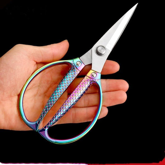 Rainbow all purpose scissors heavy duty - for kitchen, office, home use Industrial grade